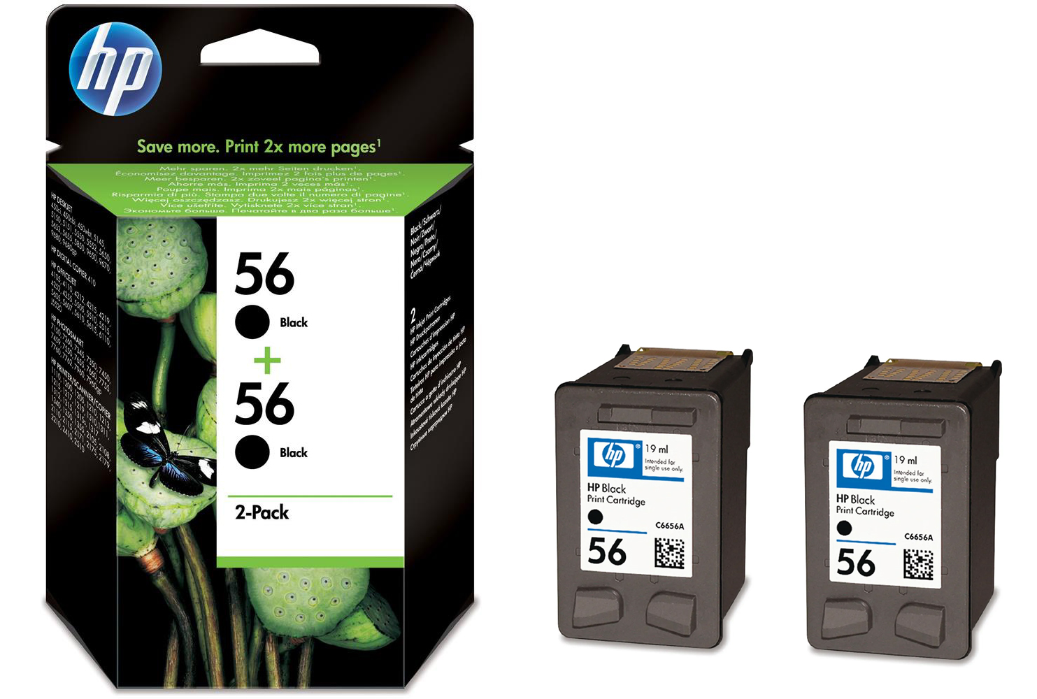 C9502AE MULTIPACK CARTUCCE INCHIOSTRO NERO N56 (2 x 520PG) 2PZ