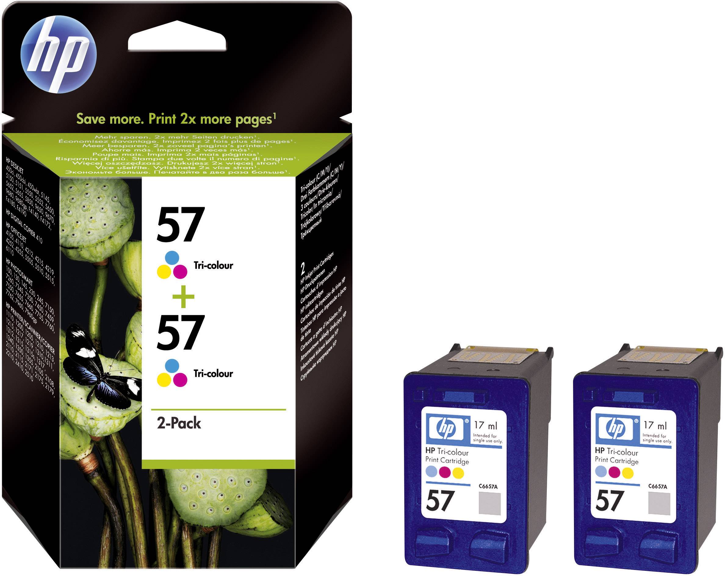 C9503AE MULTIPACK CARTUCCE INCHIOSTRO CIANO/MAGENTA/GIALLO N57 (2 x 500PG) 2PZ
